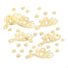 Gold LOVE confetti